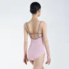 Abbigliamento da palcoscenico Body da balletto per donne Danza per adulti Canotta Ginnastica Body Costume da allenamento Sling Body Costume da bagno sexy