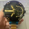 Dziej Mr Daddy 2 0 Chronograf dwukolorowy zegarek ze stali nierdzewnej DZ7459225W