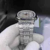 Relojes automáticos para hombres de alta calidad Reloj de diamantes de diamante de 40 mm Baguettes de acero inoxidable de acero inoxidable Diamond Bisel Sapphire Watch251j