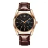 Zegarek 2023 Księżycowe zegarki męskie luksusowy kwarc zegarek mężczyzn szkieletowy sport chronograf ar Sapphire Glass