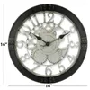Väggklockor Brown/Bronze Gears Analog QA Clock-Model 32947