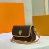 5A Marka Lüks Tasarımcı Çantalar Vintage Küçük Altın Fasulye Under Equil Bag 2022 Kadın Moda Retro Tarzı Bir Omuz Çantaları Crossbody Çantalar Baskılı Renk Çantası