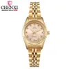 Chenxi Women Golden Silver Classic Quartz Watch Female Elegant Clock Luxury Gift Watches Ladies Waterproof Wriplur 210720299V