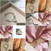 Bracelets de charme Sier épais chaîne bracelet été nouvelle tendance punk vintage doux amour coeur gland fête bijoux cadeaux drop livraison dhjpc