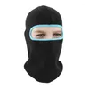 Berretti Moda Cappello invernale in pile polare Sport Maschera da sci antivento a 1 foro Passamontagna da ciclismo addensato