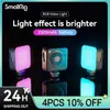 Flitskoppen SmallRig Portable Vibe P108 RGB-videolamp Smart Light 130 minuten duurzaam Zakformaat 108 LED-kralen Schijnwerpers 4055 YQ231003