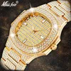 Miss fox marca relógio de quartzo senhoras ouro moda relógios de pulso diamante aço inoxidável feminino relógio de pulso meninas horas y1304o