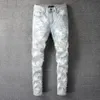 Hip Hop Mens Jeans Head Casual Long Pants Men Sportswear Jogger Tracksuit Causel Camouflage Stitching Trousers257b