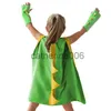 Special Occasions Dinosaur Costume Cape with Gloves Kids Halloween Cosplay Costume Dinosaur Cloak Performance Costume Birthday Party Cloak x1004