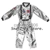 Särskilda tillfällen Snailify Silver Spaceman Jumpsuit Boys Astronaut Costume For Kids Halloween Cosplay Children Carnival Party Fancy Dress X1004