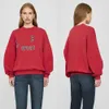 アニンビンジデザイナーアニンビンゲットスウェットシャツファッションフーディービング新しいクラシックレタープリントインナーフリースルーズスポーツシャツ女性セータープルオーバー高品質5816