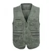 Men's Vests Mens Cotton Vest Waistcoat Sleeveless Jacket Male Casual Loose Baggy Denim With Pocket Big Size 4XL 5XL 6XL 7XL