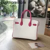 Bolso de diseñador 7A Handswen Cuero de vaca Genuino Blanco rosa y rojo crossbodyOEHOE3E87WHC