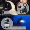 Têtes de flash LED haute puissance dimmable LED étanche vidéo sous-marine 164ft (50m) pour Hero 11 12 10 Xiaoyi Yi SLR caméra YQ231003