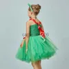 Детское платье-пачка с зеленой лягушкой для особых случаев для маленьких девочек, костюм на Хэллоуин, наряд принцессы для девочек на день рождения, детский праздничный костюм с изображением животных x1004