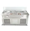 Gratis leverans till Door USA Kitchen Tool Equipment Fried Ice Cream Machine ETL CE Double 20 Inches Pans med 10 kyltank