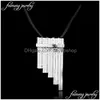 Pendant Necklaces Peter Pan Magic Flute Vintage Rope Chain Necklace Sier Plated Instrument Movie Jewelry Neverland Drop Delivery Penda Dhyof