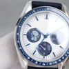 Chronographe de haute qualité cher Automatique Homme mécanique regarde le dos dynamique volant autour de la Terre Super Rocket Earth Spinning Sapphire Big Nom Watches