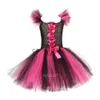Special Occasions 2023 Girls Halloween Witch Tutu Dress Handmade Carnival Costume for Children Party Prom Dresses Kids Photo Clothes Fancy Dress x1004