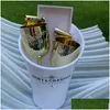Подставки для зубных щеток Чашка для шампанского Коктейльный пластиковый винный шкаф Гальванический кубок Белое акриловое ведро для льда Наборы напитков для домашней вечеринки Dhf3K