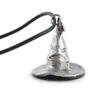 Classic Hogwarts School Magic Metal Cap Hat Pendant Necklaces Leather Chain To bring You A Magical experience Power Jewelry269K