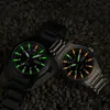 Andere horloges EPOCH Lichtgevend horloge Rainbow Light Heren Automatisch mechanisch Japan TOP-beweging 21 juwelen Sapphire WR100M Zwemmen militair horloge 230928