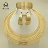 BAUS Eritrea Dubai arabic gold jewelry Set Ethiopian Gold color Nigerian wedding african beads jewelry set ethiopian2033