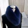 Sciarpa di pelliccia femminile con scialle in tinta unita con bavaglino in calda lana artificiale ispessita con colletto per capelli