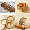 Bangle 14pcssets Punk Gold Couleur Bracelets pour femmes Alliage à la mode Métal Bohème Bijoux Accessoires Whole9877495 Drop Livraison Dhn1H