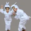 Occasioni speciali Bambini Bambini Ragazza Ragazzo Animale Bianco Coniglio Costume Cosplay Tuta Halloween Pasqua Costumi Cosplay per bambini x1004