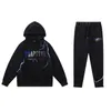 Męski Trapstar Tracksuit z kapturem z kapturem Fullbow Ręcznik Dekodowanie Y2K Hoodies Sportswear Warm Women Sportsła garnitur zamek błyskawiczne S-xl