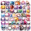 50 PCS Aesthetics Skulls Halloween Stickers For Car Laptop Fridge Helmet Ipad Bicycle Phone Motorcycle PS4 Book Pvc DIY Toys Kids Decals