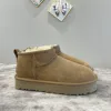 Designer Women Boot Tasman tofflor män startar fur australia ultra mini plattform uglys korta vinter snö stövlar tazz ullskor varma fluffiga bootes