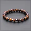 Kralen Natuurlijke Lava Steen Strengen Bedelarmbanden Handgemaakt Voor Mannen Vrouwen Yoga Sport Party Club Sieraden3822935 Drop Levering Sieraden Dhxyi