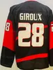 Men Ice Hockey 18 Tim Stutzle Jersey 28 Claude Giroux 7 Brady Tkichuk 72 Thomas Chabot Team Color Black Red White Reverse Retro All Sched for Sport Fan High/Good