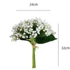 Decoratieve bloemen 32cm Simulatie Gipskruid Kunstmatige Gypsophila Plastic Bloem Bruidsboeket Bruiloft Evenement Woondecoratie Planten