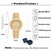 Miss Fox Brand Watch Kwarc Ladies Gold Fashion Stars Watches Diamond Stali Stal Stael Women Wristwatch Girl