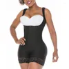 Shapers femininos controle de barriga bulifter zíper quadril elevador ajustável alça de ombro renda busto aberto bodysuit