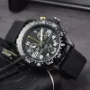 Breit bentl breitlin herenhorloge quartz luxe navitimer wijzerplaat merk chronograaf riem hoge kwaliteit rubberen horloge herenhorloges hoge kwaliteit band polshorloge montre luxe