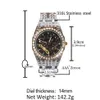 مصمم أزياء جديد الساعات الميكانيكية رجال الهيب هوب الترفيهية الرياضية الكاملة الماس الساعات الرجال 2048