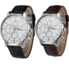 Montres-bracelets Classique Mode Hommes Montre Rétro Design Bande En Cuir Analogique Alliage Quartz Mâle Poignet Relogio Masculino Heren Horloge d266S