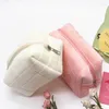 Cosmetic Bags Large Capacity Plush Storage Bag Women Makeup Organizer Handbag Stationery Pencil Pencilcase Pen Box Supplies