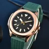 Armbandsur lyx 40mm automatisk herrklocka NH35 SKX 007 Rose Gold Case Waterproof Sapphire Glass Clock