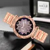 Dames roestvrij staal strass horloge zilveren armband quartz leven waterdicht dame zakelijke analoge horloges roze blauwe wijzerplaat 533 Wris277E