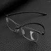 サングラスプログレッシブマルチフォーカルリーディングメガネ長方形の金属光学眼鏡男性女性ウルトラライトビジネス0.75〜4.0