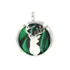 Pendentif Colliers En Gros À La Mode Naturel Malachite Charme Cristaux Guérison Pierres Précieuses Bijoux Drop Livraison Pendentifs Dhrth