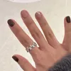 dupe ontwerp 925 Sterling zilveren ringen voor vrouwen trouwring volledige diamanten ring