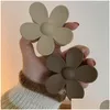 Haarspeldjes Mode Bloem Klauw Clip Voor Vrouwen Meisjes Zoete Klemmen Krab Hoofdband Winter Accessoires Drop Levering Sieraden Dheqd