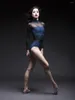 Stadium Slijtage SPEERISE Vrouwen Ballet Sexy Lange Mouwen Maillots See-through Unitard Grenadine Latin Dans Gymnastiek Bodysuit