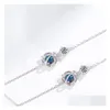 Braccialetti con ciondoli Sier Crystal Planet Bracciale rigido per gioielli da donna Party Pseras Mujer Consegna di goccia Dhsyx